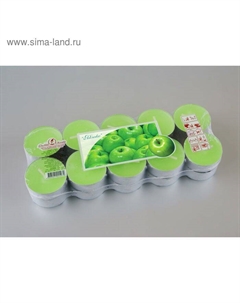 Набор чайных свечей ароматических в термоусадке "Яблоко", 3,8х1,6 см, 3,5 ч, 12 г, 20 штук Омский свечной завод