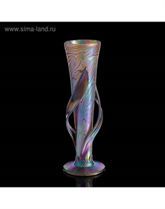 Ваза интерьерная Iris Leaf Glass, h=33 см, стекло Evans atelier