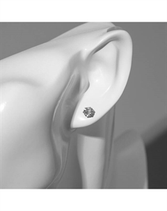 Пусеты в коробке 36 пар «Искры», 4, 5, 6, 8 мм, цвет белый в серебре Qf