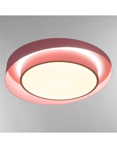 Люстра с ПДУ «Зефир» LED 120 Вт 3000-6000К розовый 50×50×10 см Bayerlux