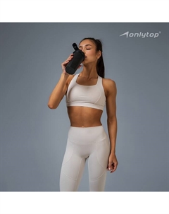 Легинсы спортивные женские Comfort, размер M, серые Onlytop