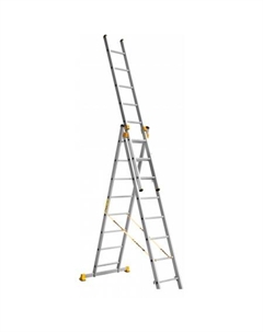Лестница-стремянка трехсекционная профессиональная P3 9308 Алюмет