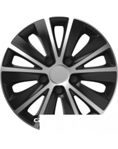 Набор колпаков на диски Rapide 16" 16RAPIDESB (4шт, серебристый/черный) Versaco