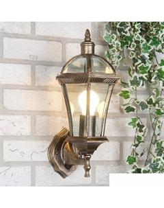 Уличный настенный светильник Capella (черное золото) Elektrostandard