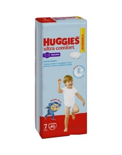 Трусики-подгузники Ultra Comfort Mega 7 Boy (40 шт) Huggies