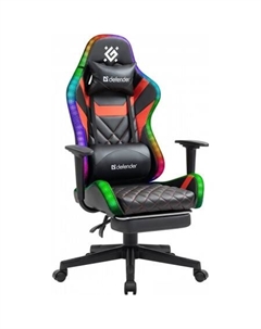 Игровое (геймерское) кресло Lumos (черный/красный) Defender