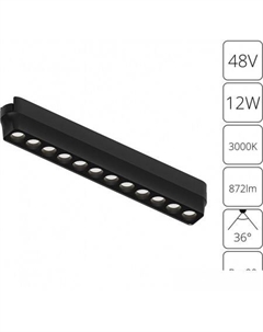 Трековый светильник Rapid A1154PL-1BK Arte lamp