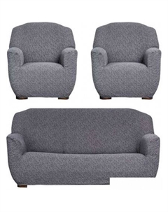 Пледы, покрывала Комфорт Стандарт Венеция без оборки 01263 (серый) Софатэкс