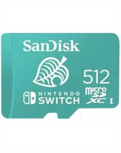 Карта памяти Nintendo Switch Licensed Card Animal Crossing Edition microSDXC 512GB SDSQXAO-512G-GN3ZN Sandisk