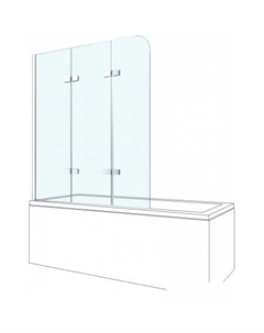 Стеклянная шторка для ванны City 2.0 062012 80х140 Berges wasserhaus