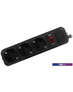 Сетевой фильтр 3 розетки, 3 м, черный (SP-3-3B) Exegate