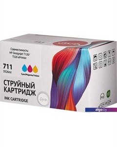 Картридж SIP2V32A (аналог HP 711 Tri-colour) Sakura printing
