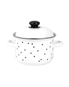 Кастрюля Лысьвенские эмали Black Dots С-1612АП2/4
