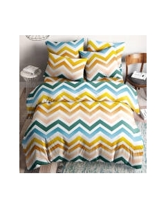 Комплект постельного белья Ночь нежна Меандр Стандарт Бязь Евро 70x70 / 70319-1