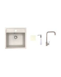 Мойка кухонная со смесителем БелЭворс Rio + смеситель W4998-4 + дозатор L405-1 Белэворс