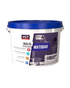 Эмаль VGT ВД-АК-1179 Универсальная Матовая RAL9010 Vgt