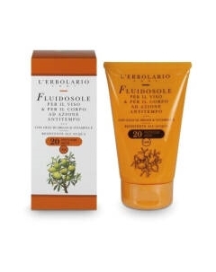 Молочко солнцезащитное L'Erbolario Для лица и тела предупреждающее старение SPF20 L'erbolario