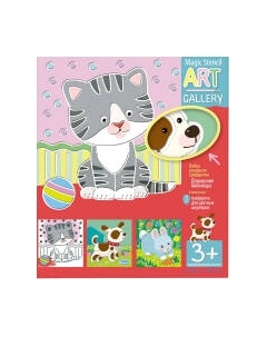 Развивающая игра Айрис-пресс Трафареты. Домашние любимцы. 3 пластиковые основы