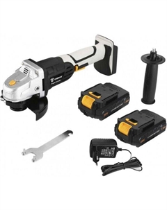 Шлифмашина DKAG20-125 (063-2151) с 2-мя АКБ Deko