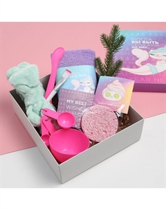 Набор подарочный «. Мяу», 8 предметов, полотенце, повязка на голову, спонж Этель