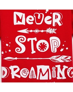 Футболка детская Dreaming, красная, рост 116 см Minaku