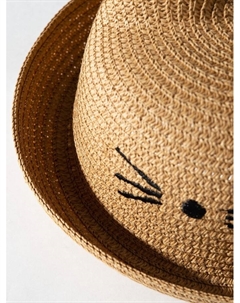 Шляпа для девочки «Кошечка», бежевая, размер 52 Minaku