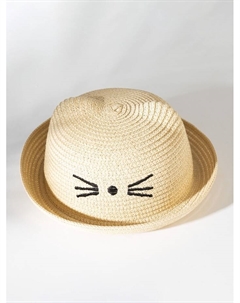 Шляпа для девочки «Кошечка», цвет молочный, размер 52 Minaku
