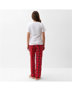 Пижама новогодняя женская (футболка, брюки) «Корги», размер 48-50 Kaftan