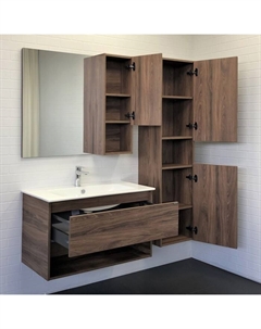 Шкаф-колонна «Бордо-40» цвет дуб темно-коричневый Comforty