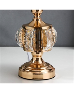 Настольная лампа с подсветкой 16682/1 E27 40 Вт золото Risalux