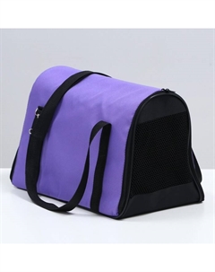 Сумка - переноска для животных, размер S, 39 х 23 х 27 см фиолетовый Perseiline