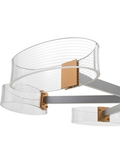 Люстра 1698/6 LED 124Вт 3000-6000К серебро 71х71х50 см Bayerlux