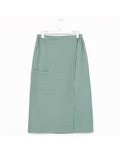 Парео вафельное банное "Boho" 80*145 см. цв. мятный, 100% хл, 290 г/м2 Этель