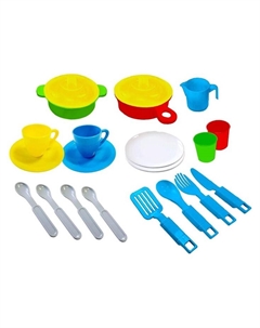 Игровой набор детской посуды, 23 предмета Green plast