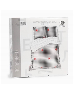 Постельное бельё евро «» Big love, поплин Этель