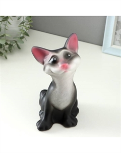 Копилка для денег «Кот», гипс, чёрный 13×13×23 см Хорошие сувениры