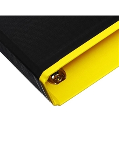 Папка на 4 кольцах А4, Accent, 35 мм, 1750 мкм, черная/желтая Erichkrause