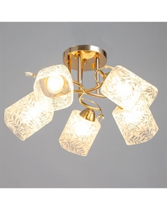 Люстра "Алесса" 5хЕ27 40Вт золото 51х51х27 см Bayerlux