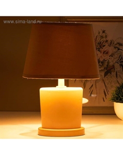 Лампа настольная 03000 1хЕ14 15Вт бежевый 20х28,5х11 см Risalux