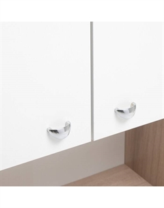 Шкаф для ванной комнаты «. Вега 5004», 500×240×800 мм, цвет белый/дуб кронберг Клик мебель