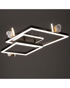 Люстра "Бабочки Трио" 54Вт LED 6000К черный 65х45х10см Bayerlux