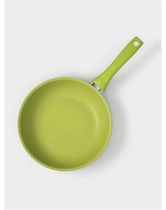 Сковорода Trendy style, d=24 см, пластиковая ручка, антипригарное покрытие, алюминий, зелёная Kukmara