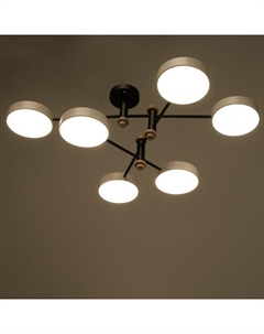 Люстра 625359/6 LED 78 Вт 3 режима 3000-6000К черный-белый 85×85×30 см Bayerlux