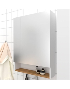 Шкаф для ванной комнаты «Аляска 60», 1 полка, 150×600×700 мм, цвет коричневый Logro