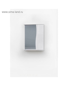 Зеркало – шкаф «Камелия», правый, 550×150×700 мм, цвет белый Logro