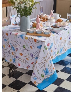 Скатерть Happy Easter 110×144 см, 100% хлопок, 164 г/м² Доляна