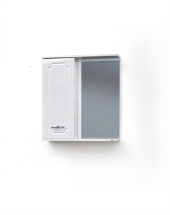 Зеркало – шкаф «Пинта», левый, 650×150×700 мм, цвет белый Logro