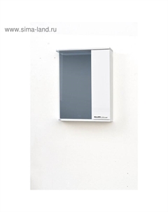 Зеркало – шкаф «Гармония», правый, 550×150×700 мм, цвет белый Logro