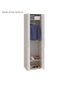 Шкаф распашной «. ШО-1», 600×429×2087 мм, цвет дуб сонома/белый Сокол