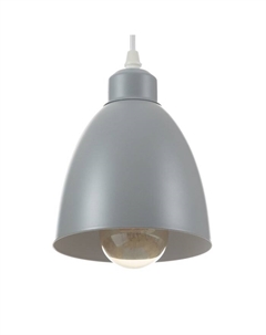 Светильник Подвес «Овал» 1×40 Вт E27 серый 14×14×18-98 см Bayerlux